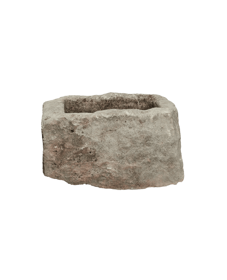 Vintage Limestone Trough - Rectangle from Indonesia - Planters, Fountains, & Water Features