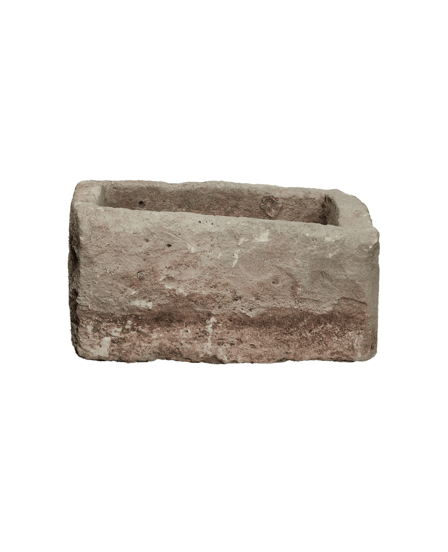 Vintage Limestone Trough - Rectangle from Indonesia - Planters, Fountains, & Water Features