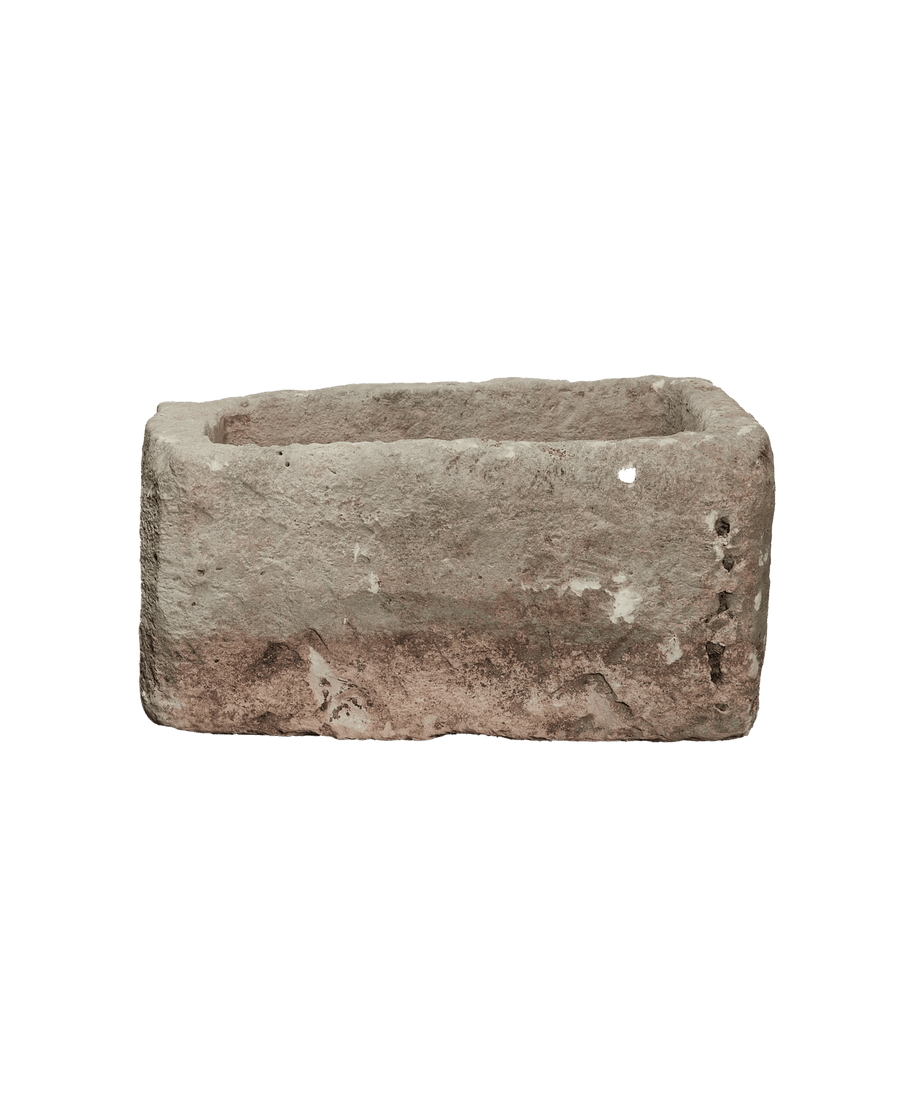 Vintage Limestone Trough - Rectangle from Indonesia - Planters, Fountains, & Water Features