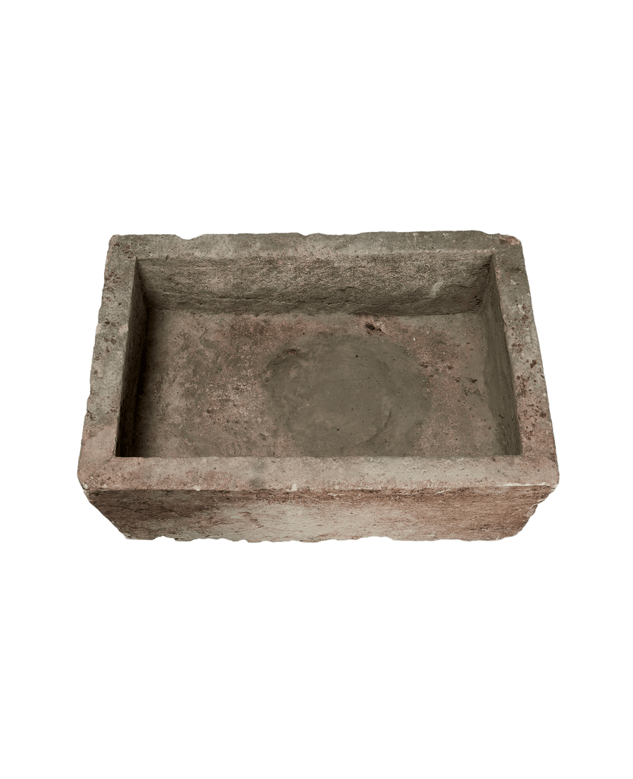 Vintage Limestone Trough - Rectangle from Indonesia - Planters, Fountains, & Water Features