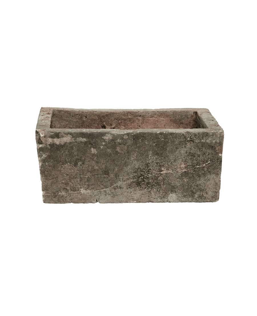 Vintage Limestone Trough - Rectangle from Indonesia - Planters, Fountains, & Water Features