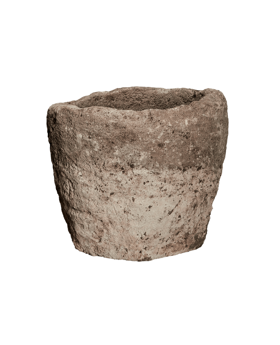 Vintage Limestone Trough - Round from Indonesia - Planters, Fountains, & Water Features