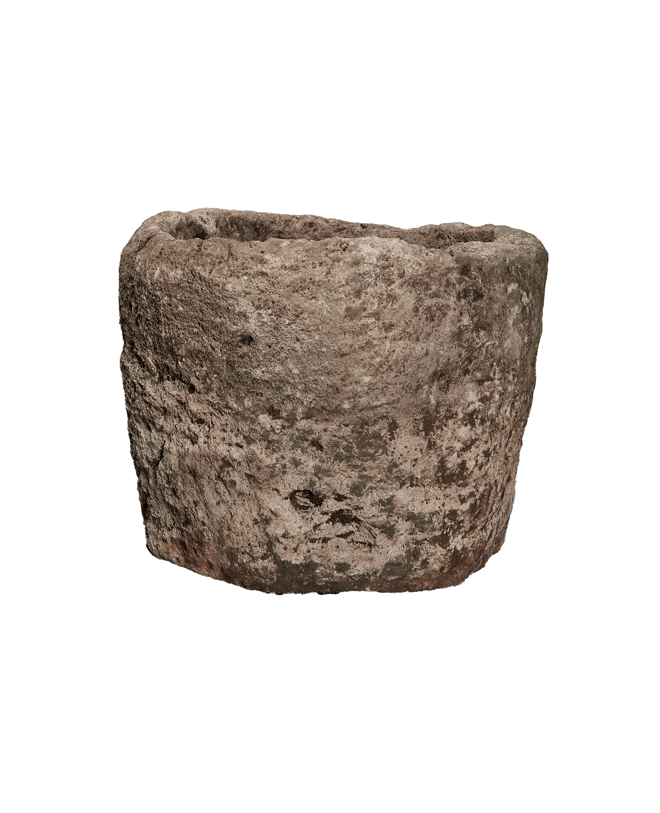 Vintage Limestone Trough - Round from Indonesia - Planters, Fountains, & Water Features