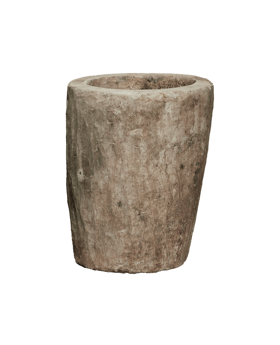 Reproduction Limestone Trough - Round from Indonesia - Planters, Fountains, & Water Features