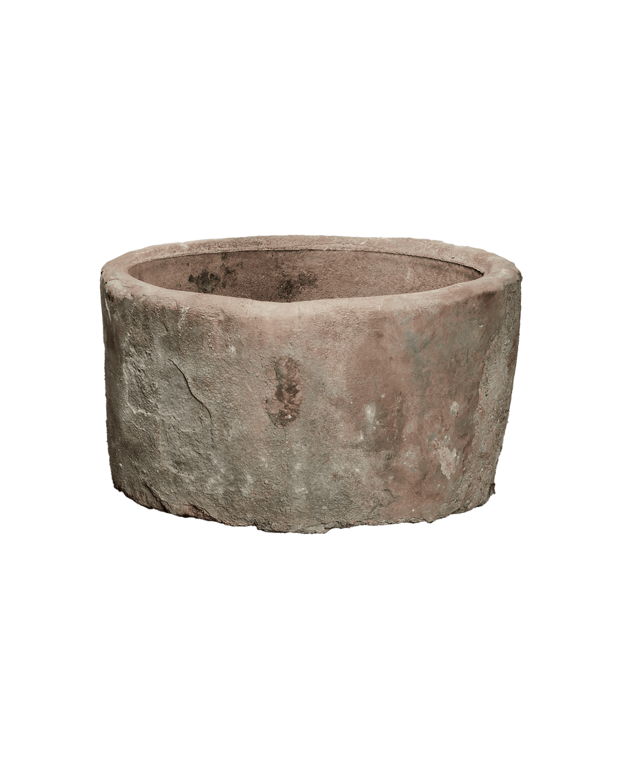 Vintage Limestone Trough - Round from Indonesia - Planters, Fountains, & Water Features