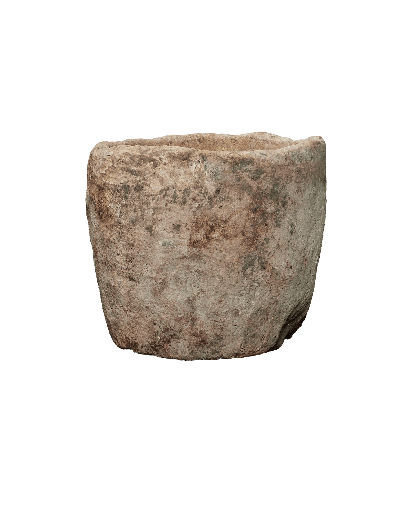 Vintage Limestone Trough - Round from Indonesia - Planters, Fountains, & Water Features