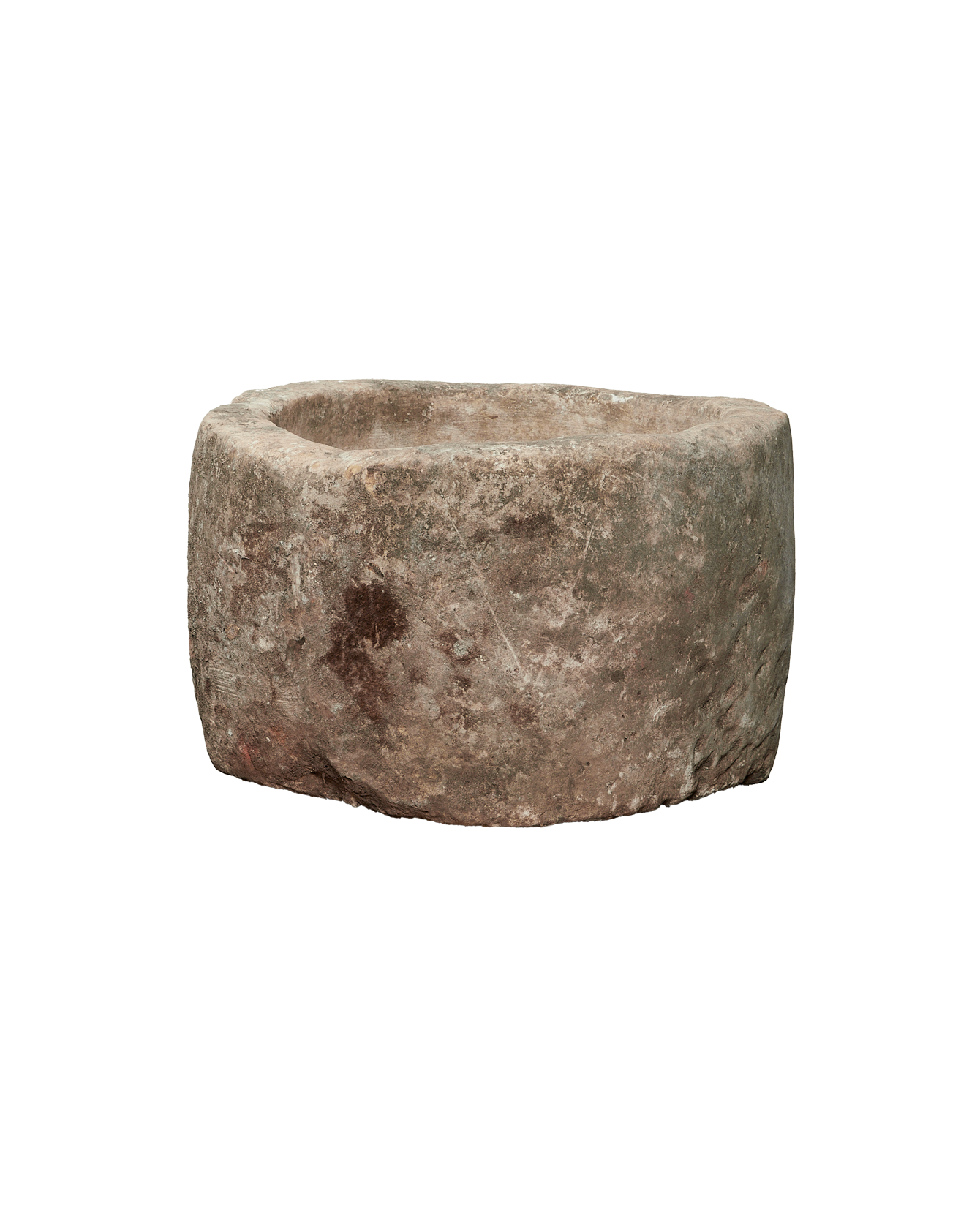 Vintage Limestone Trough - Round from Indonesia - Planters, Fountains, & Water Features