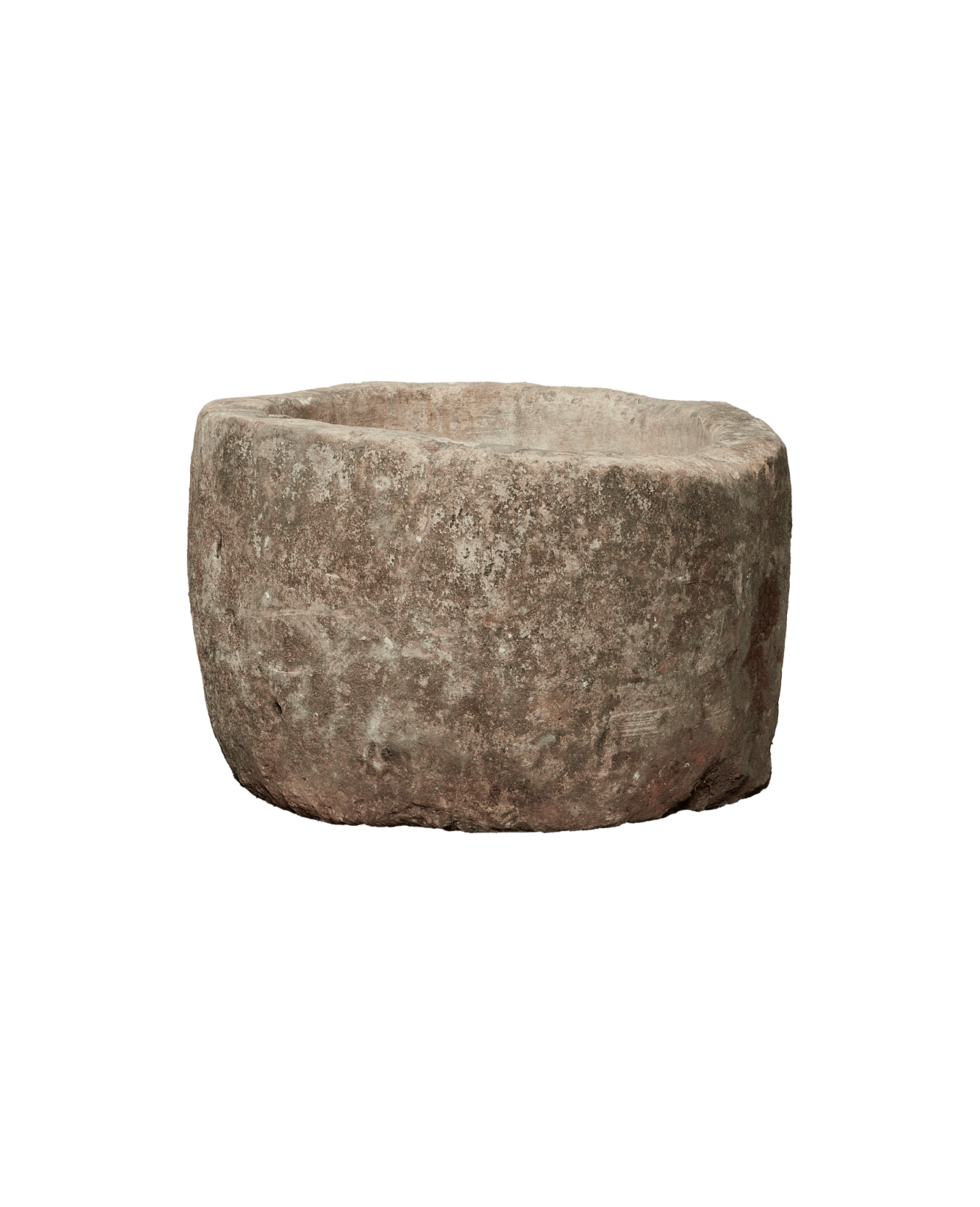 Vintage Limestone Trough - Round from Indonesia - Planters, Fountains, & Water Features