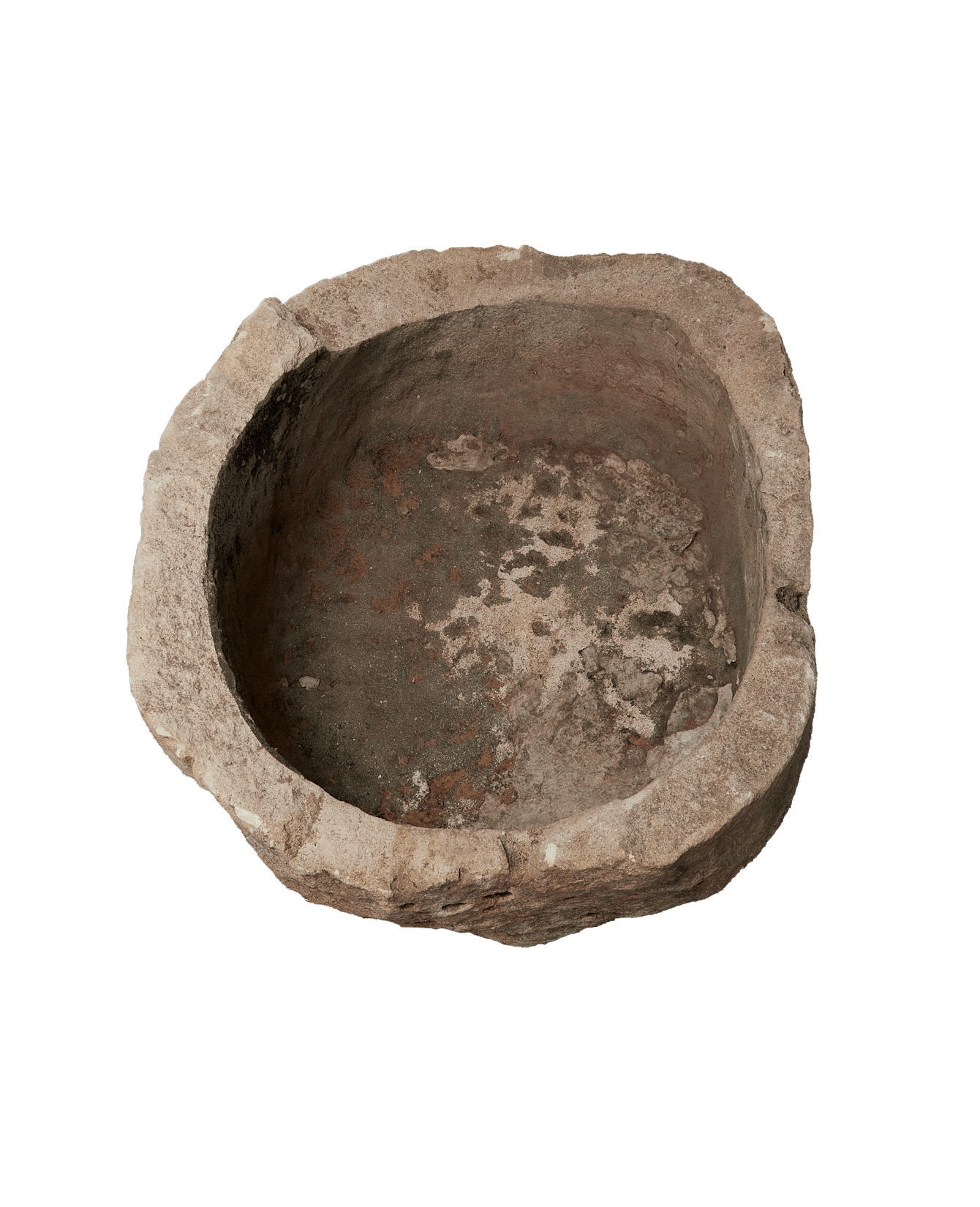 Vintage Limestone Trough - Round from Indonesia - Planters, Fountains, & Water Features