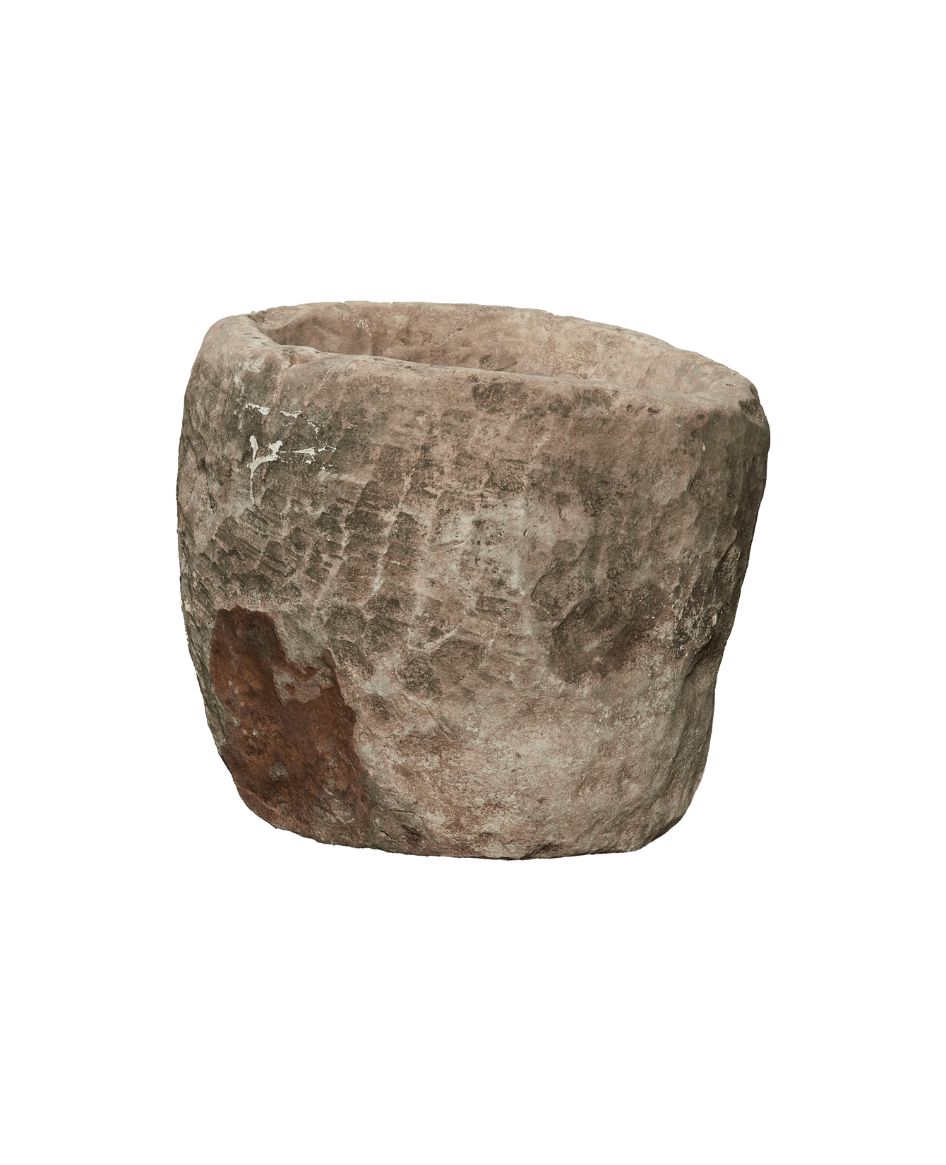 Vintage Limestone Trough - Round from Indonesia - Planters, Fountains, & Water Features