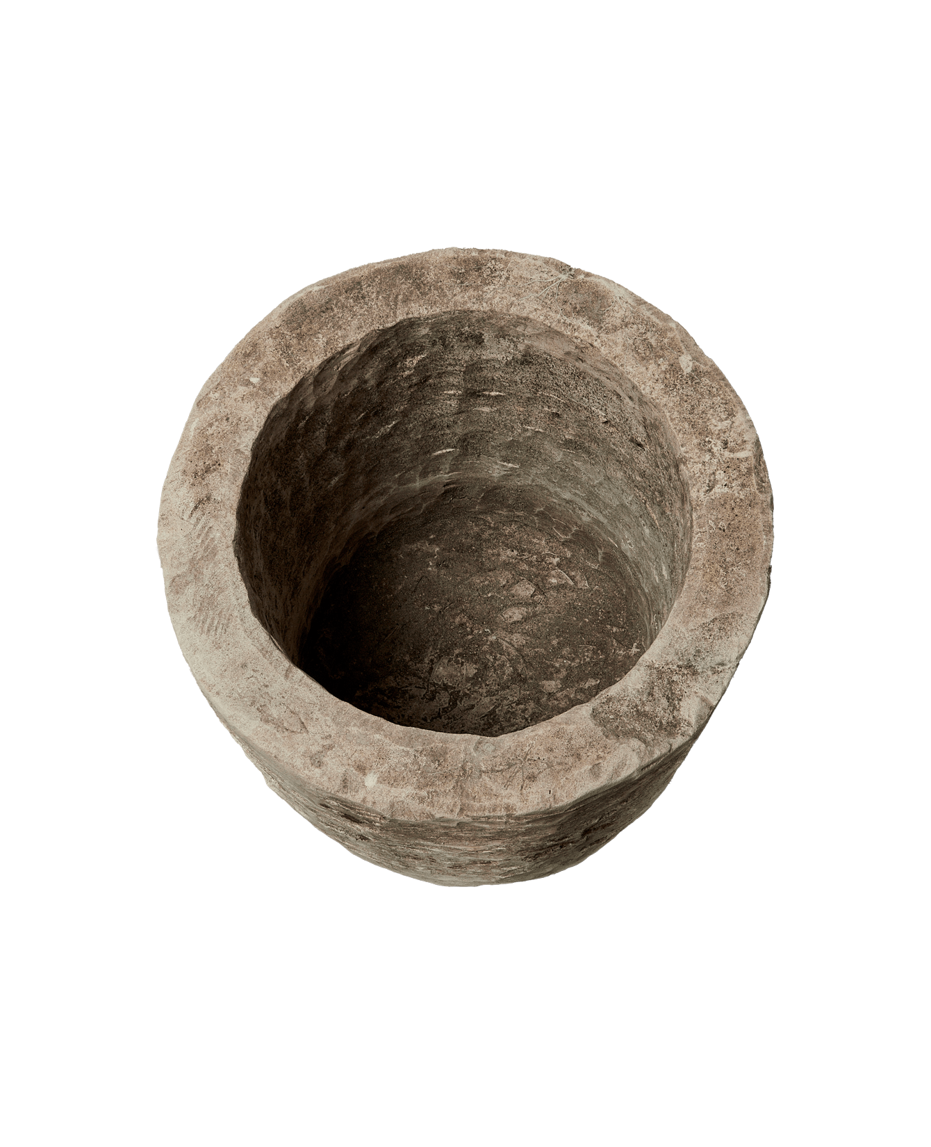 Reproduction Limestone Trough - Round from Indonesia - Planters, Fountains, & Water Features