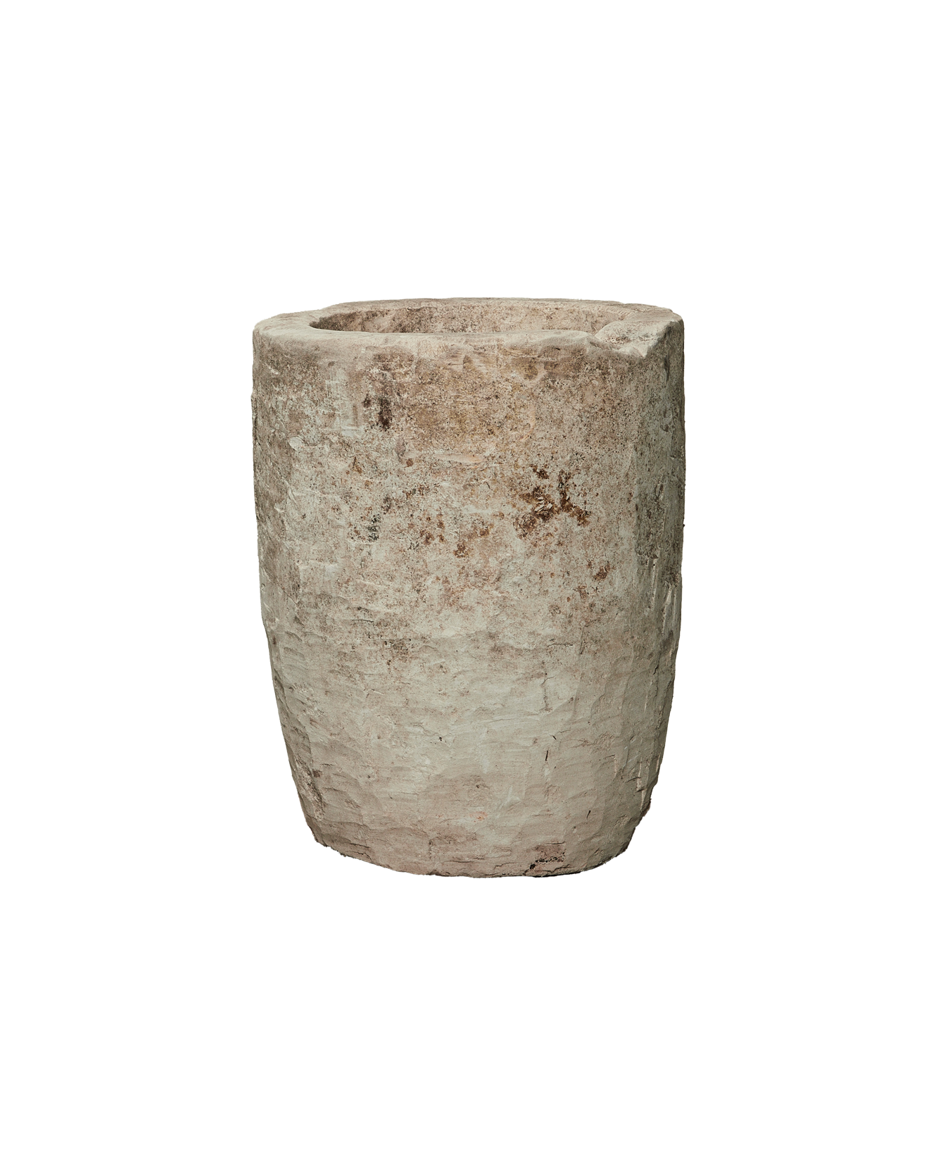 Reproduction Limestone Trough - Round from Indonesia - Planters, Fountains, & Water Features