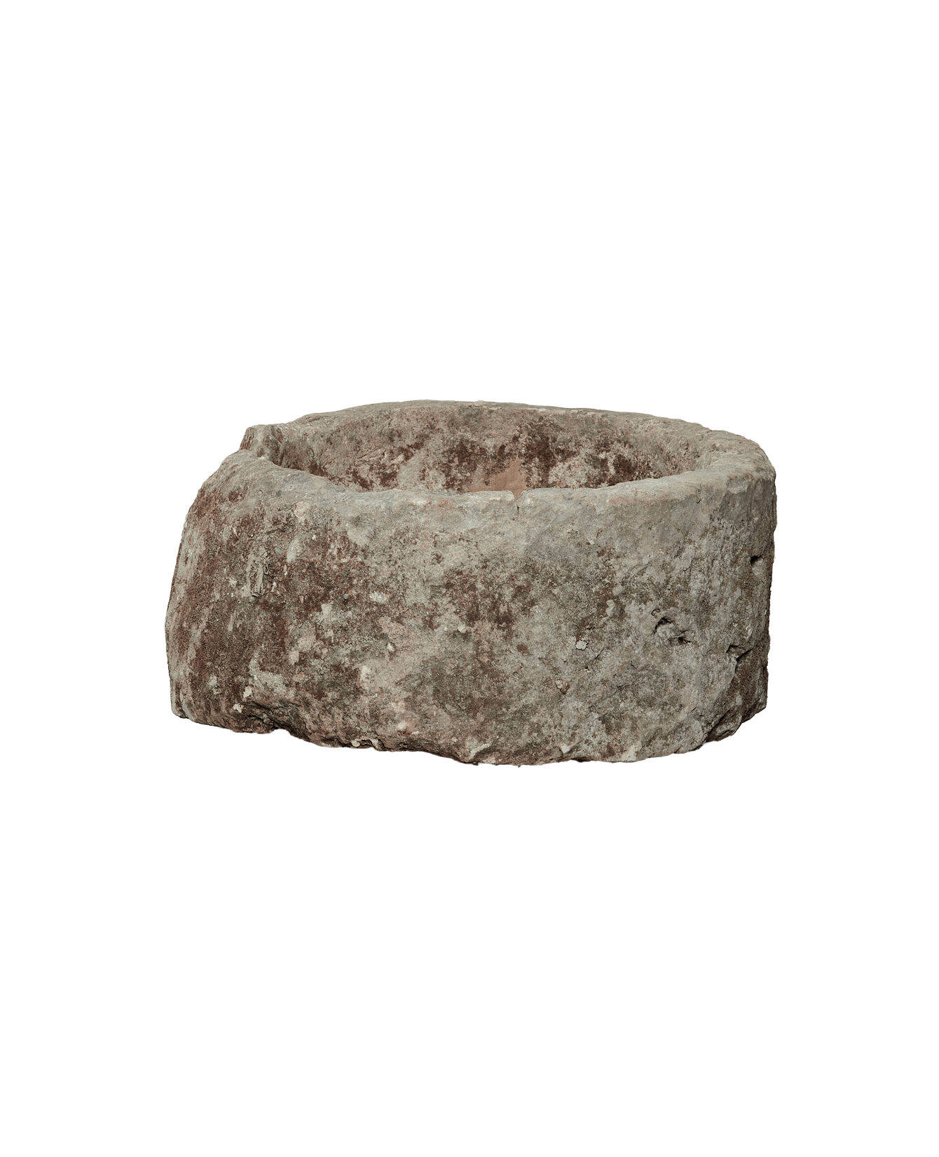 Vintage Limestone Trough - Round from Indonesia - Planters, Fountains, & Water Features