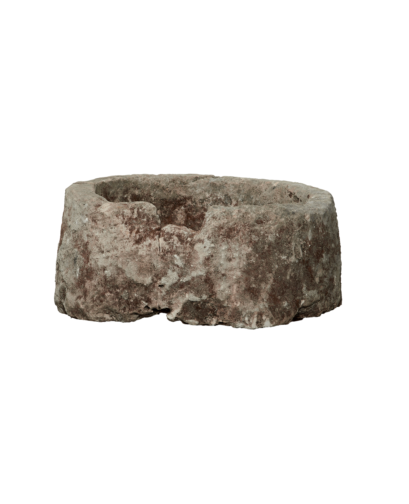 Vintage Limestone Trough - Round from Indonesia - Planters, Fountains, & Water Features