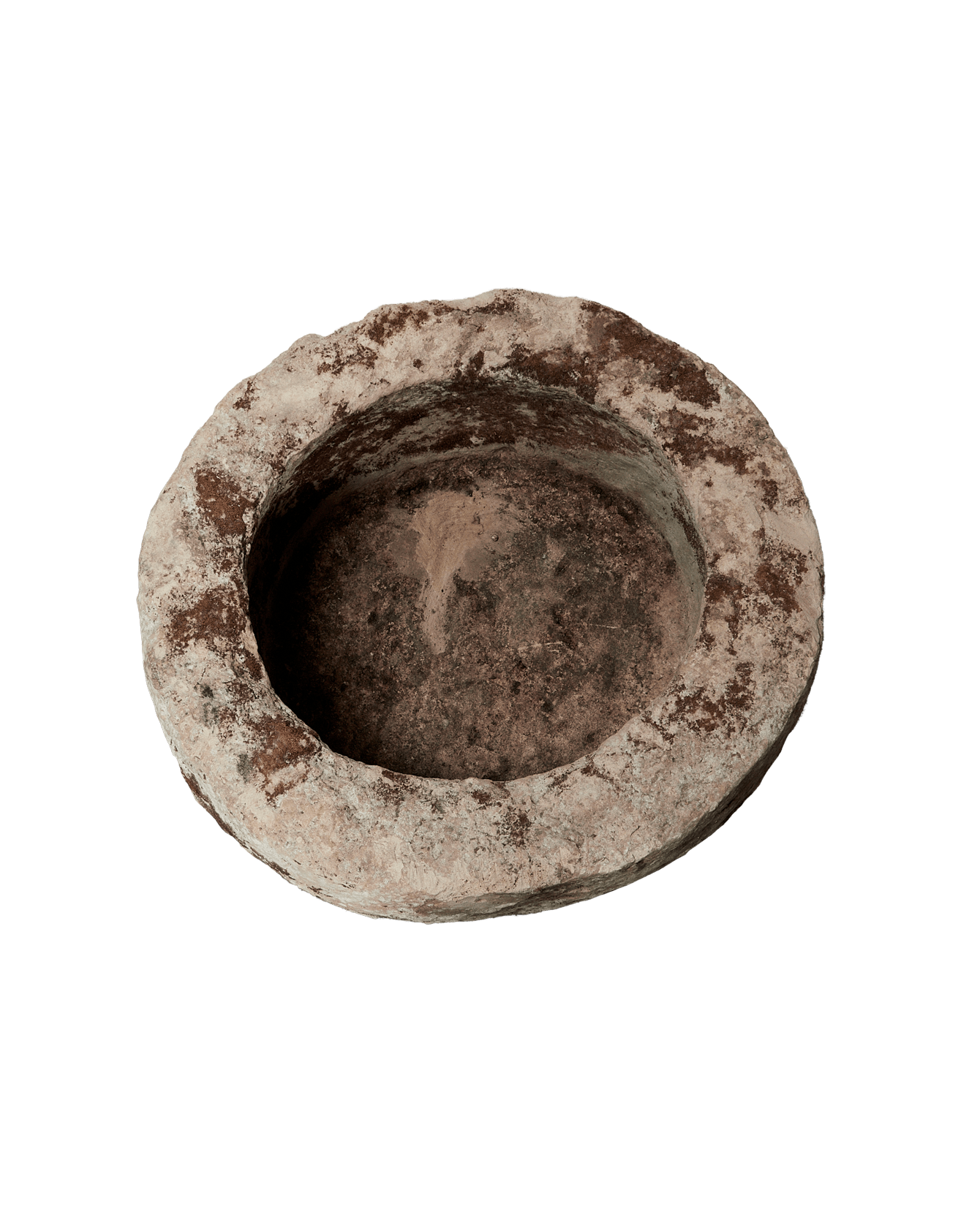 Vintage Limestone Trough - Round from Indonesia - Planters, Fountains, & Water Features