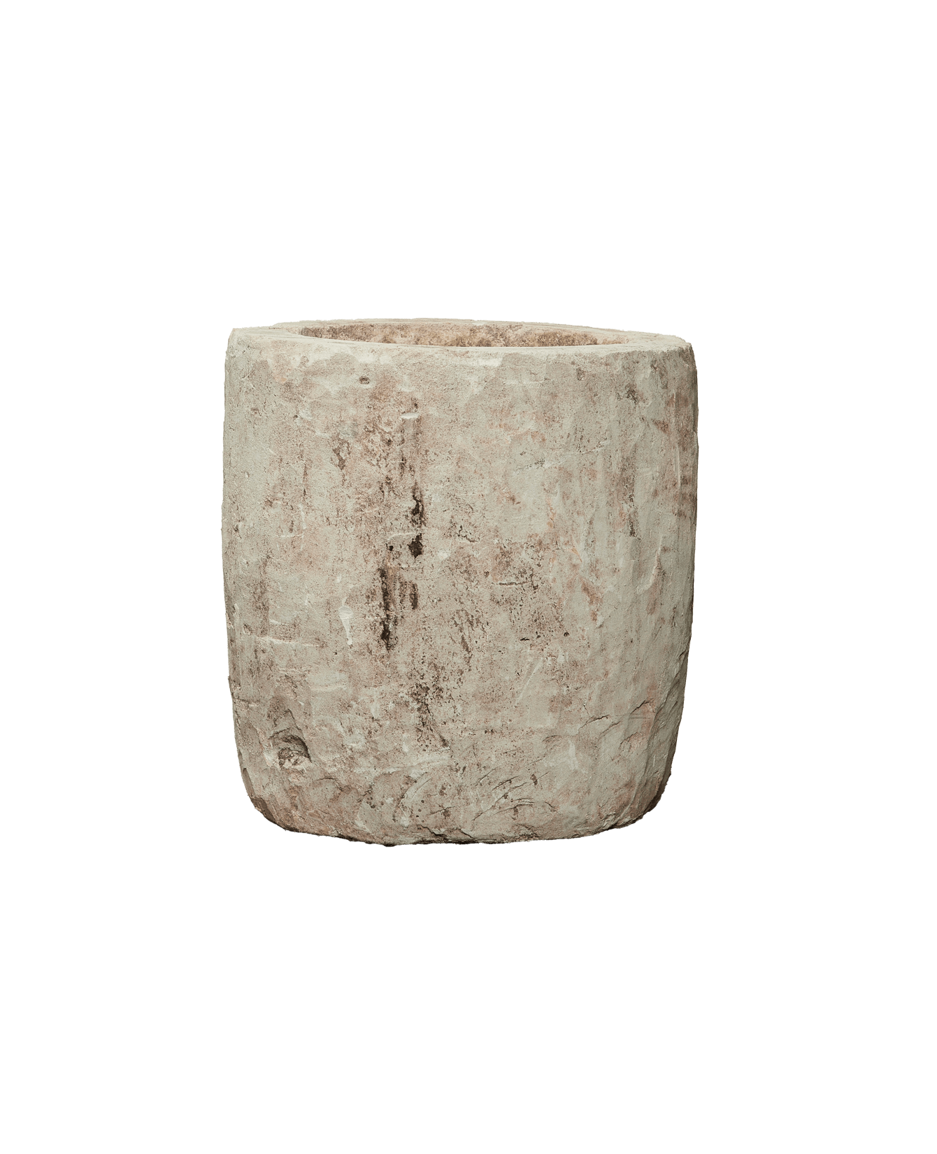 Reproduction Limestone Trough - Round from Indonesia - Planters, Fountains, & Water Features