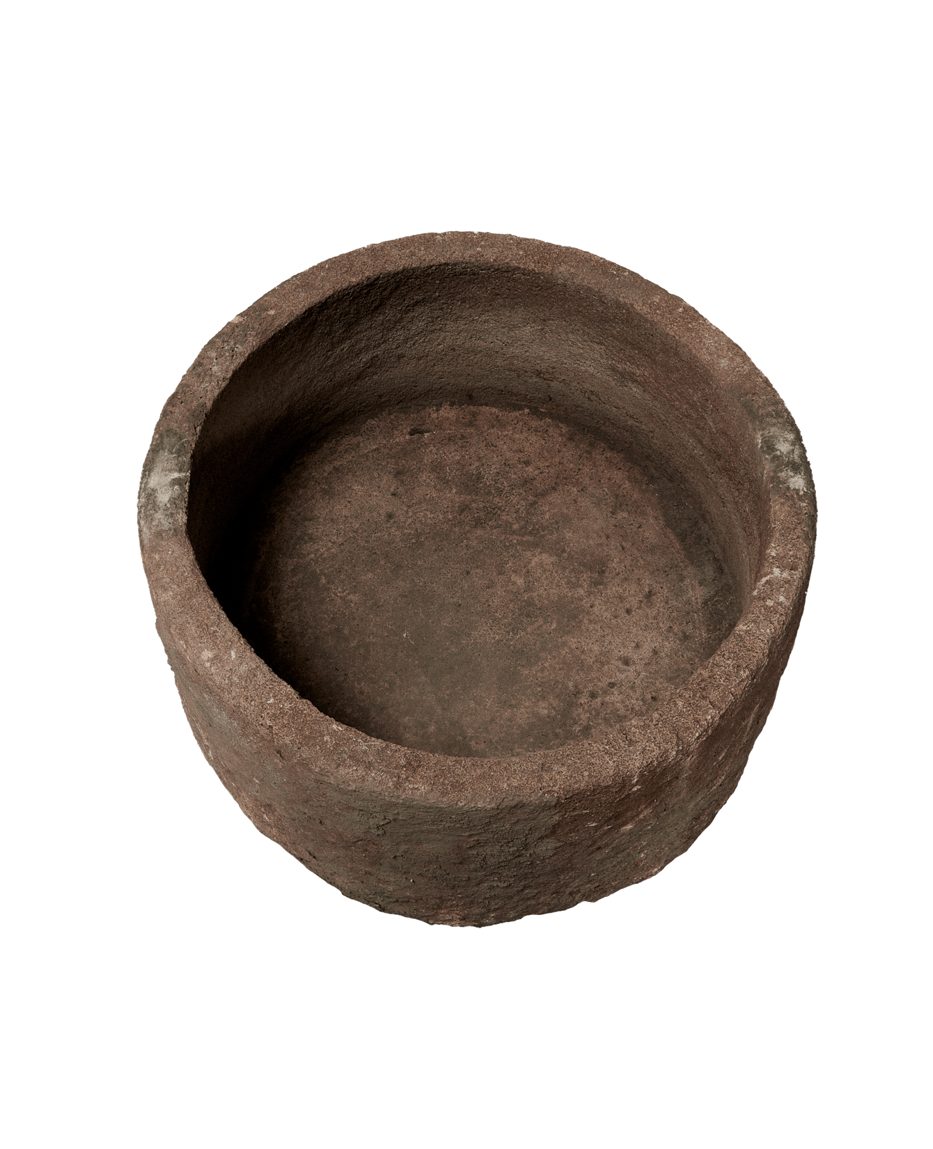 Vintage Limestone Trough - Round from Indonesia - Planters, Fountains, & Water Features