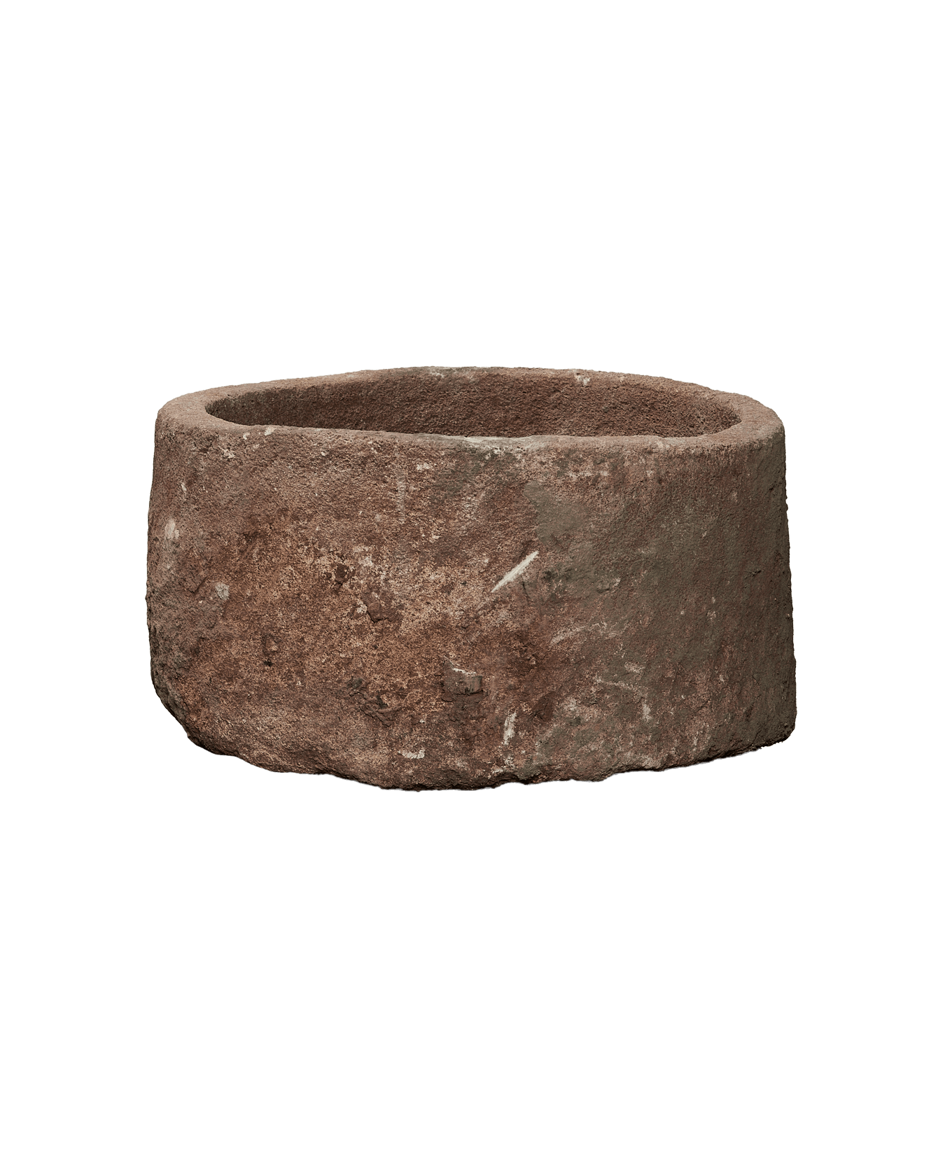 Vintage Limestone Trough - Round from Indonesia - Planters, Fountains, & Water Features