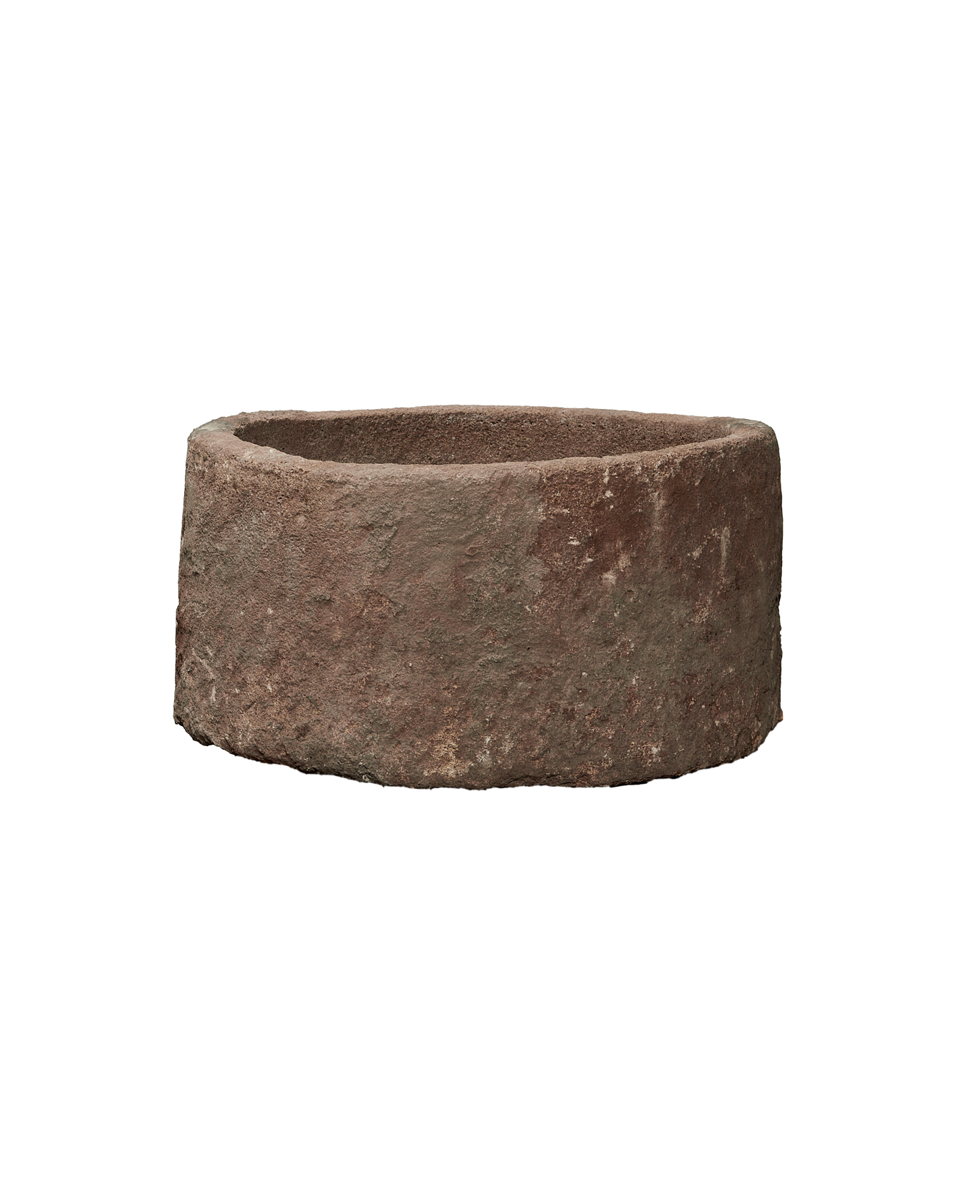 Vintage Limestone Trough - Round from Indonesia - Planters, Fountains, & Water Features