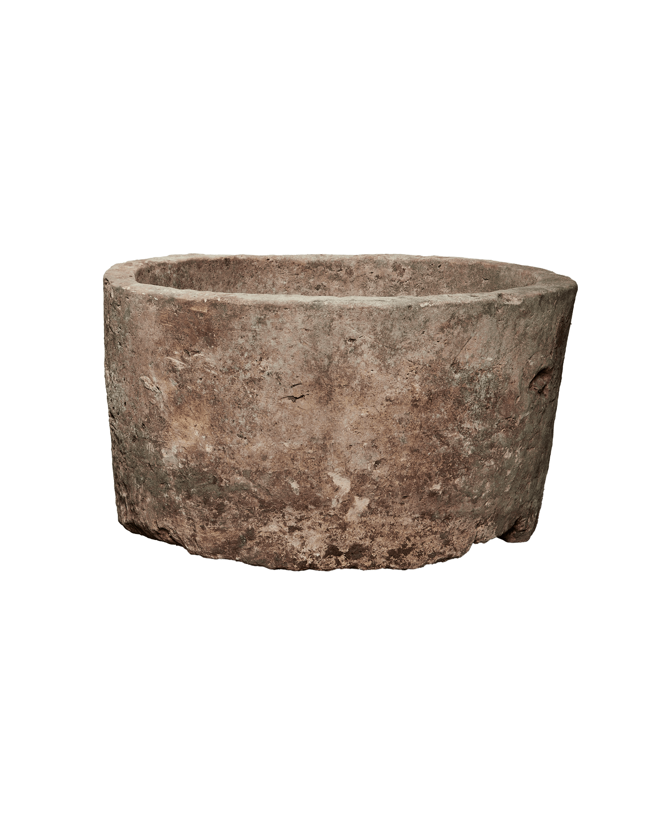 Vintage Limestone Trough - Round from Indonesia - Planters, Fountains, & Water Features