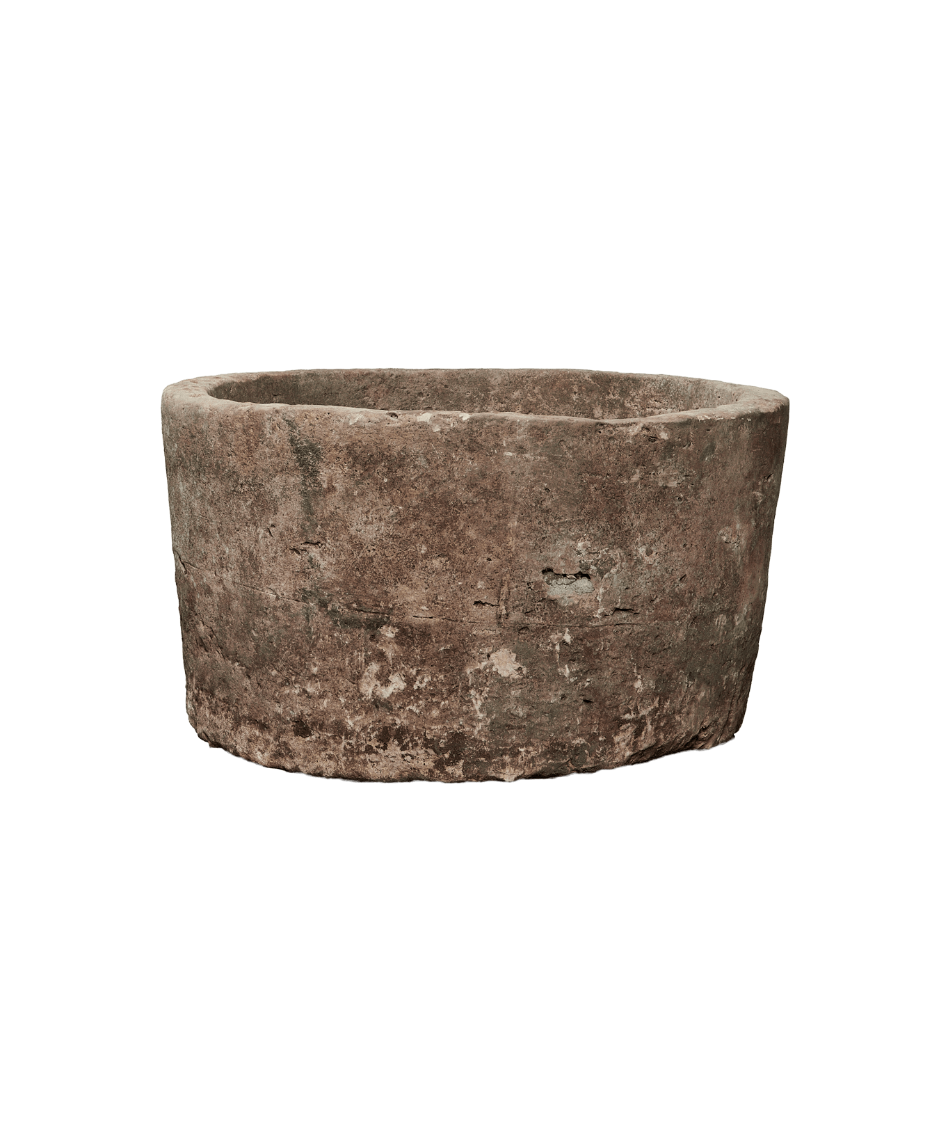 Vintage Limestone Trough - Round from Indonesia - Planters, Fountains, & Water Features