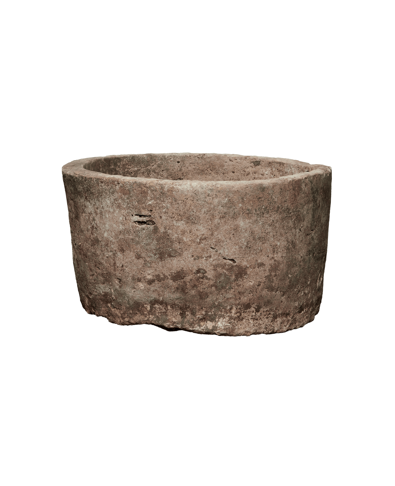 Vintage Limestone Trough - Round from Indonesia - Planters, Fountains, & Water Features