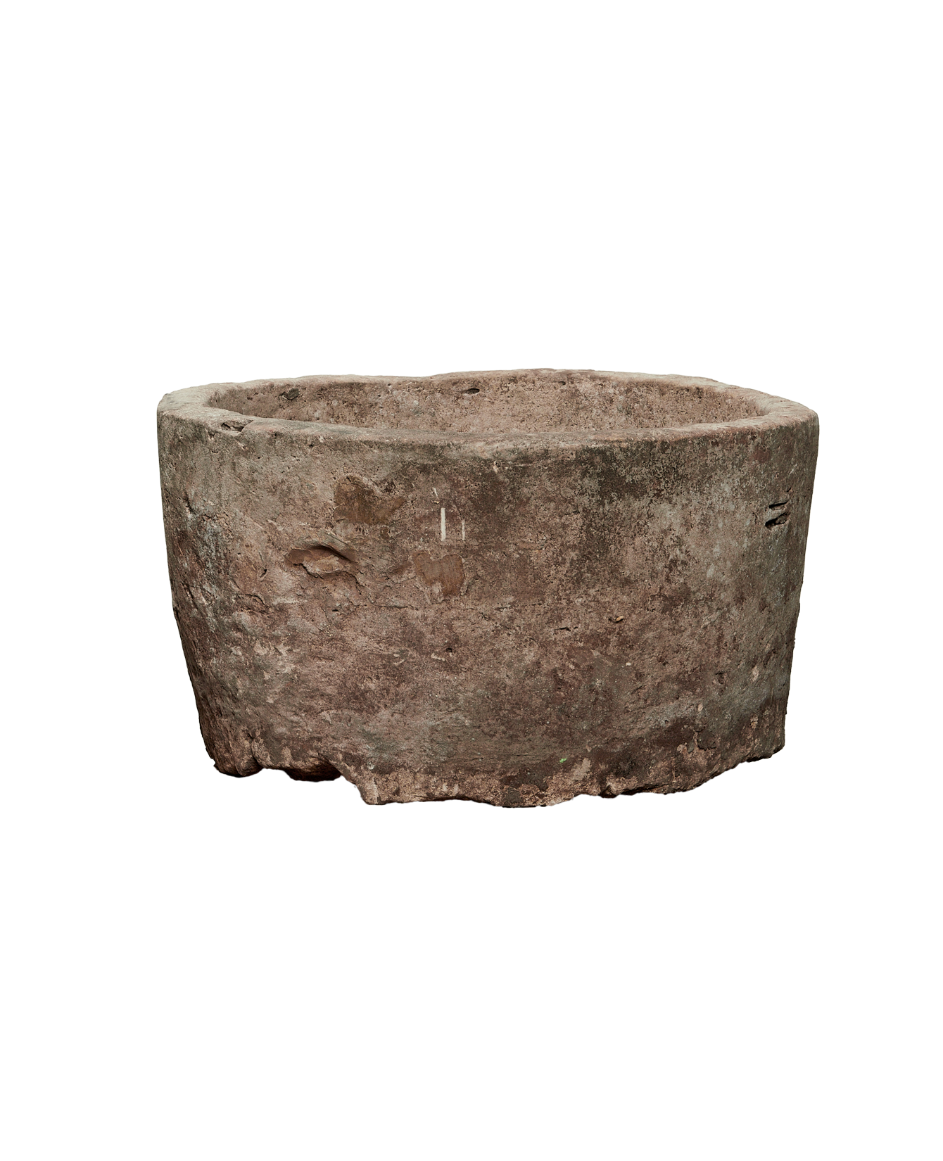 Vintage Limestone Trough - Round from Indonesia - Planters, Fountains, & Water Features