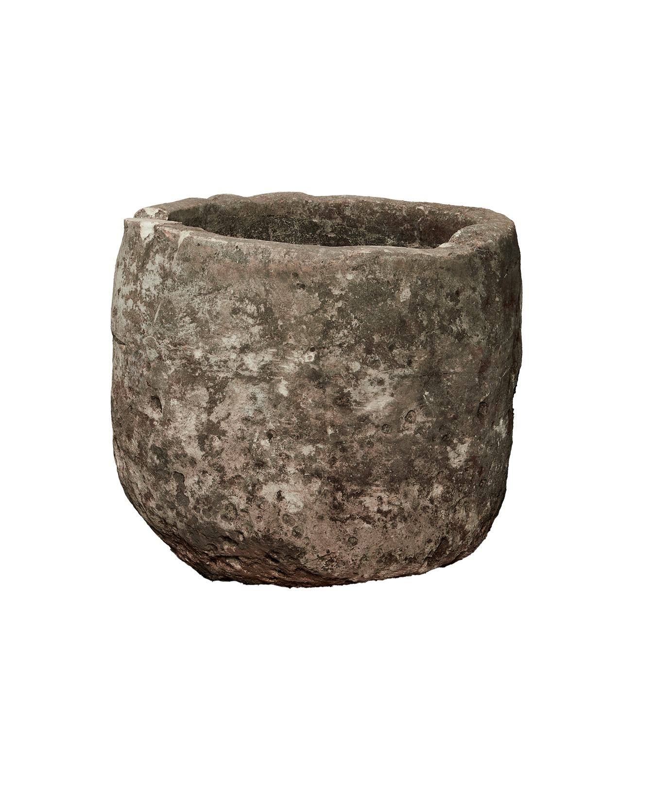 Vintage Limestone Trough - Round from Indonesia - Planters, Fountains, & Water Features