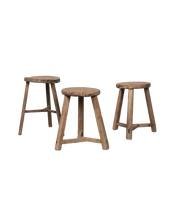 Round Elm Stool