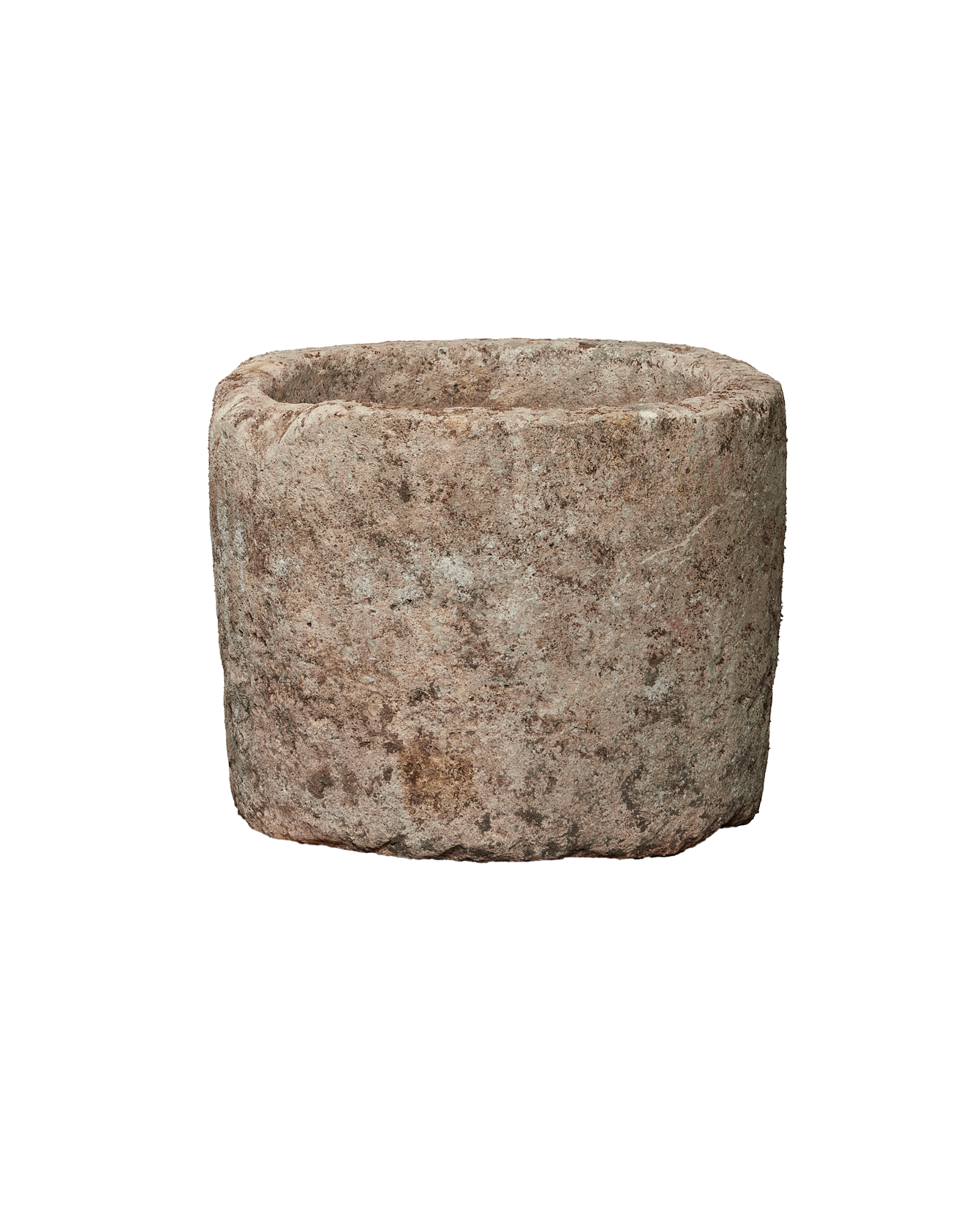 Vintage Limestone Trough - Round from Indonesia - Planters, Fountains, & Water Features