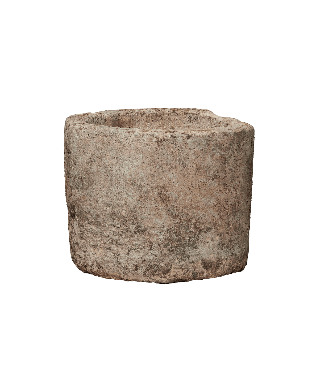 Vintage Limestone Trough - Round from Indonesia - Planters, Fountains, & Water Features