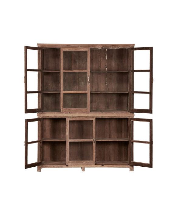 Wood Cabinet - 2 Piece
