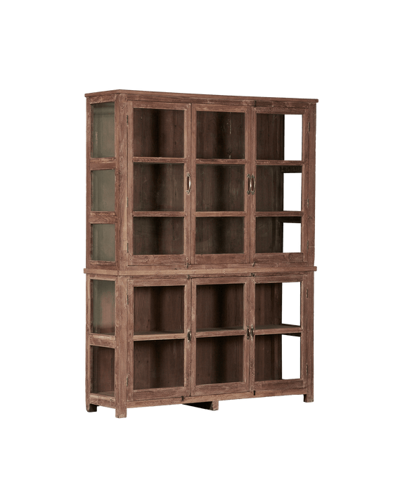 Wood Cabinet - 2 Piece