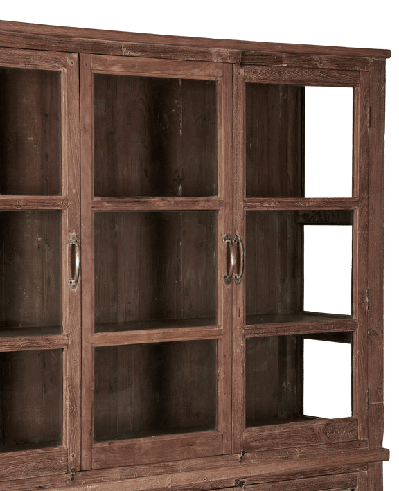 Wood Cabinet - 2 Piece