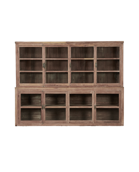 Wood Cabinet - 2 Piece