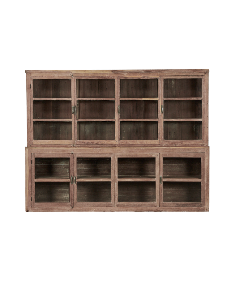 Wood Cabinet - 2 Piece