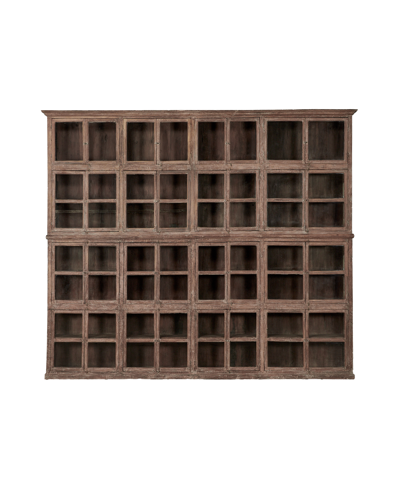 Vintage Wood Cabinet - 2 Piece from India made of Wood