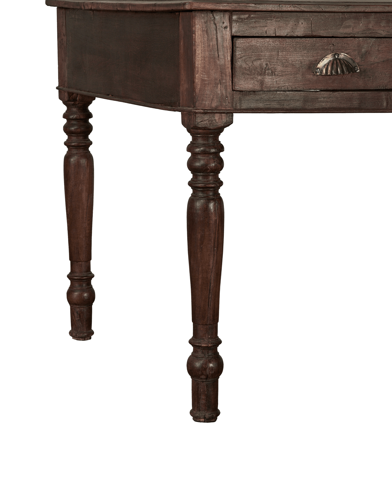 Vintage Wood Desk from India made of Wood
