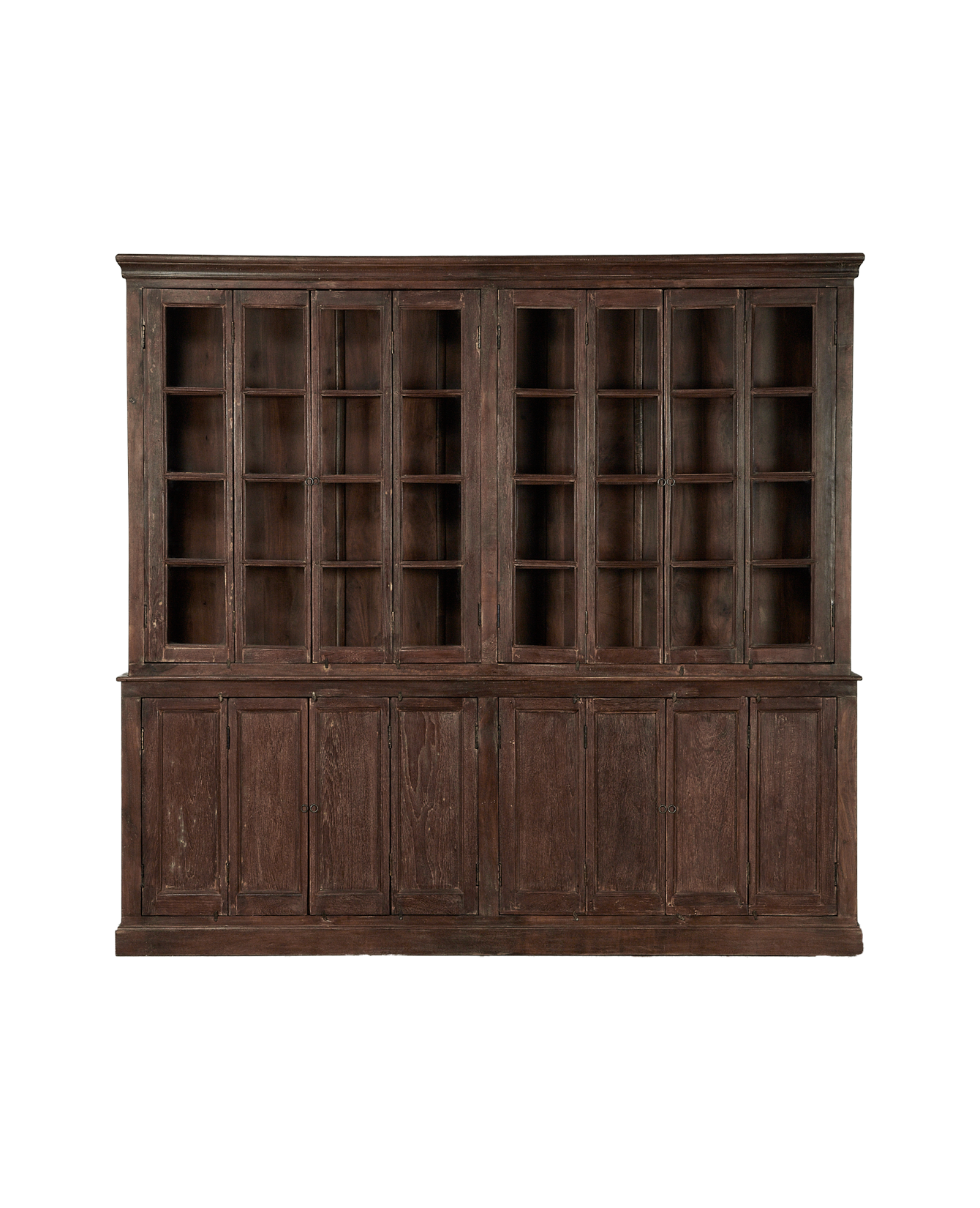 Vintage Wood Cabinet - 2 Piece from India made of Wood