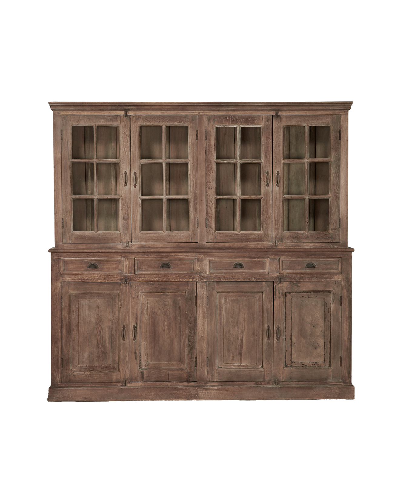 Vintage Wood Cabinet - 2 Piece from India made of Wood