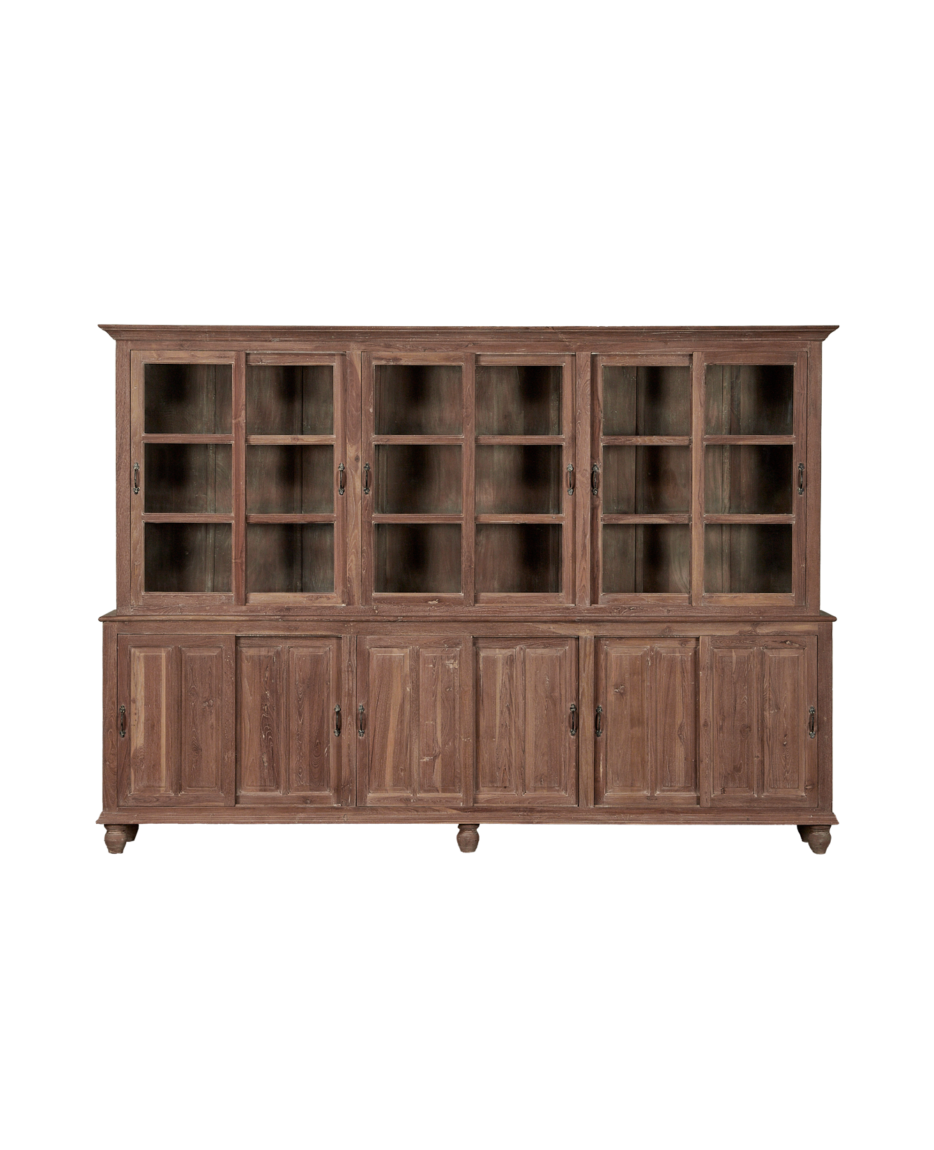 Vintage Wood Cabinet - 2 Piece from India made of Wood