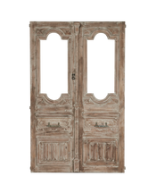 Wood Entry Doors - 2 Glass Panes
