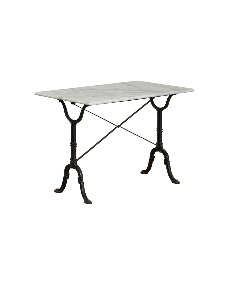 Vintage Marble Bistro Table - Rectangle from France made of Marble