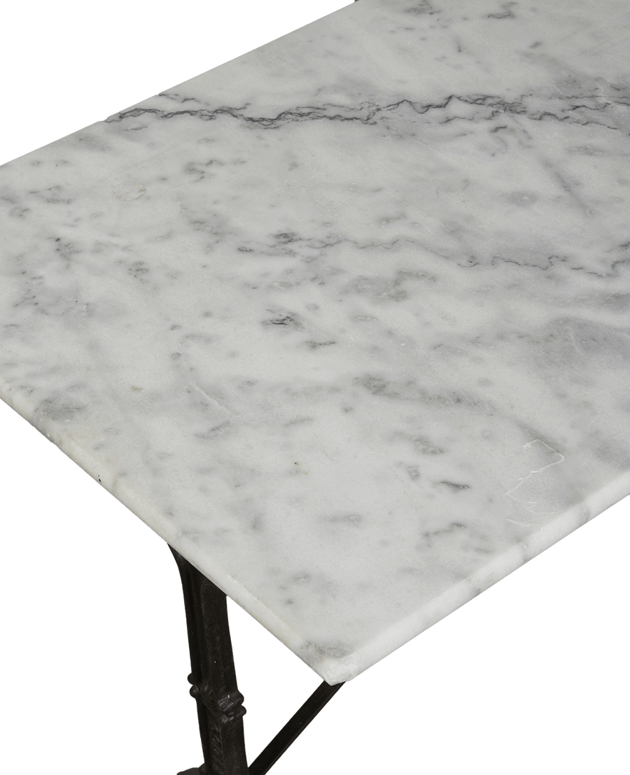 Vintage Marble Bistro Table - Rectangle from France made of Marble