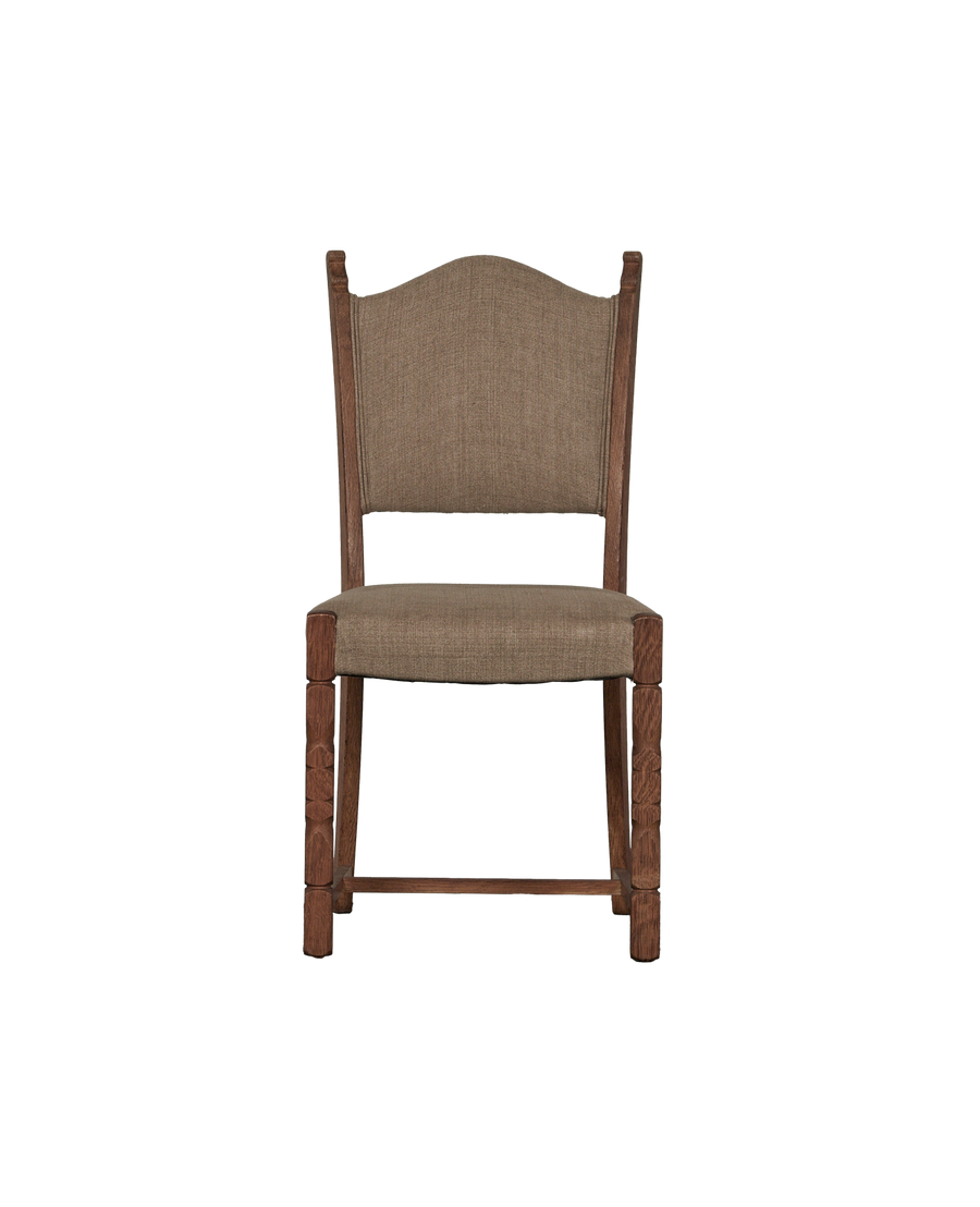 Vintage Henning Style Chair - Curved from Denmark made of Upholstery