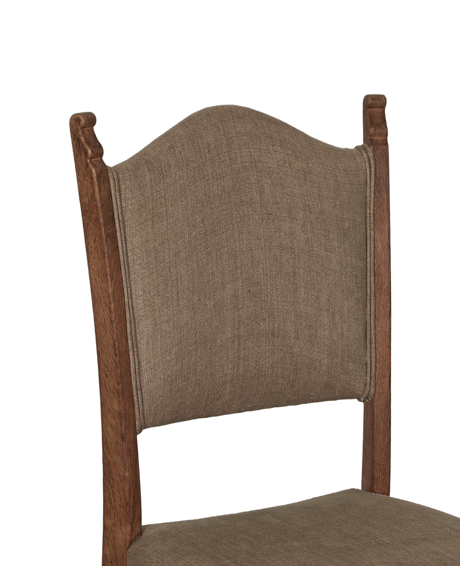 Vintage Henning Style Chair - Curved from Denmark made of Upholstery