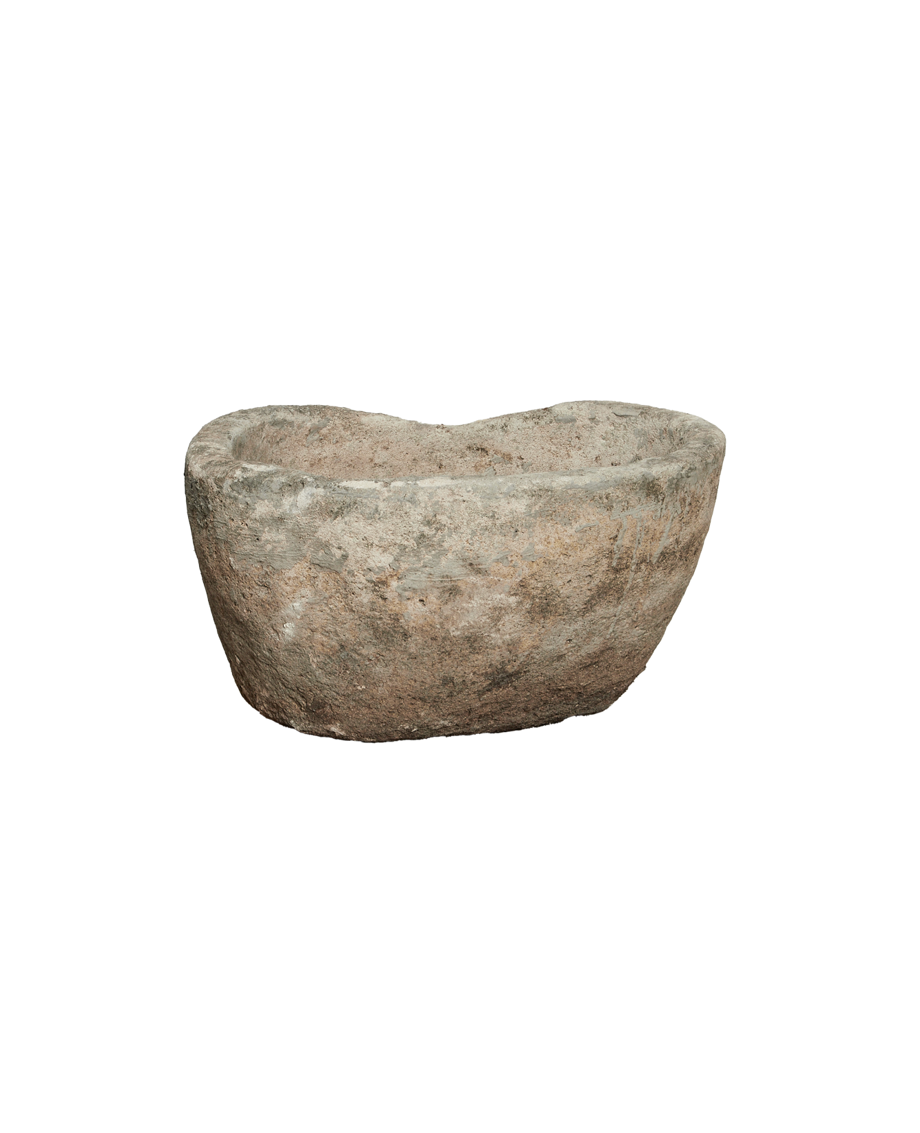 Vintage Limestone Trough - Round from Indonesia - Planters, Fountains, & Water Features