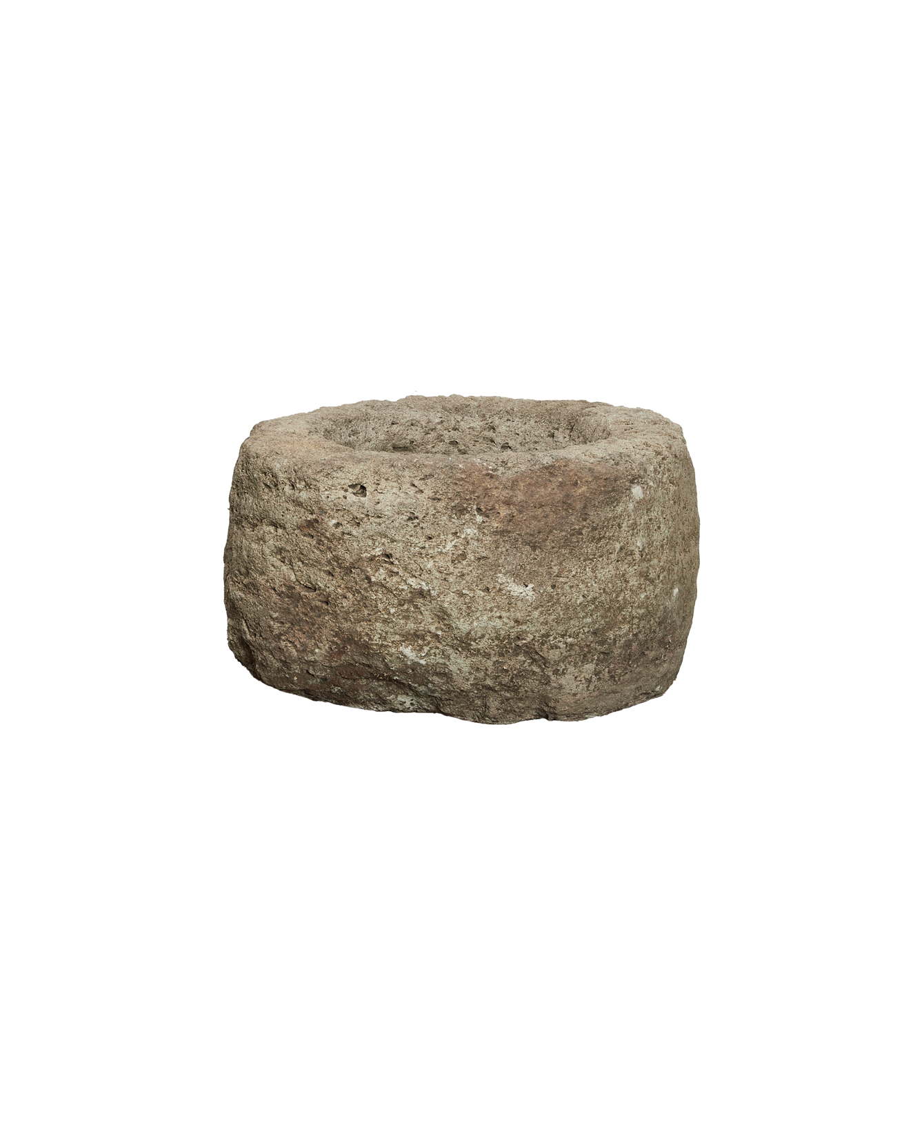Vintage Limestone Trough - Round from Indonesia - Planters, Fountains, & Water Features