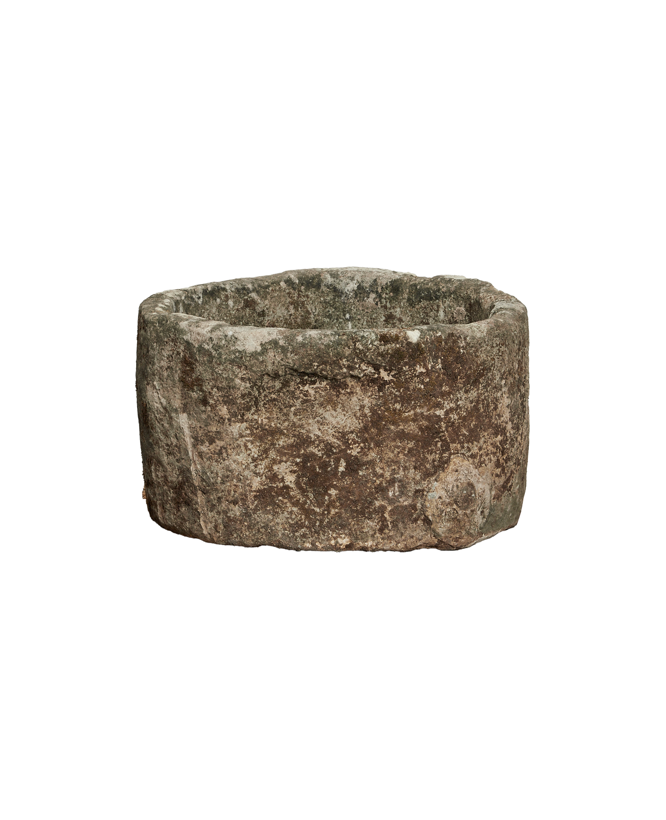 Vintage Limestone Trough - Round from Indonesia - Planters, Fountains, & Water Features