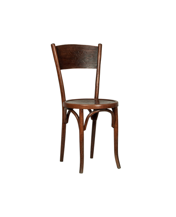 Embossed Wood Chair